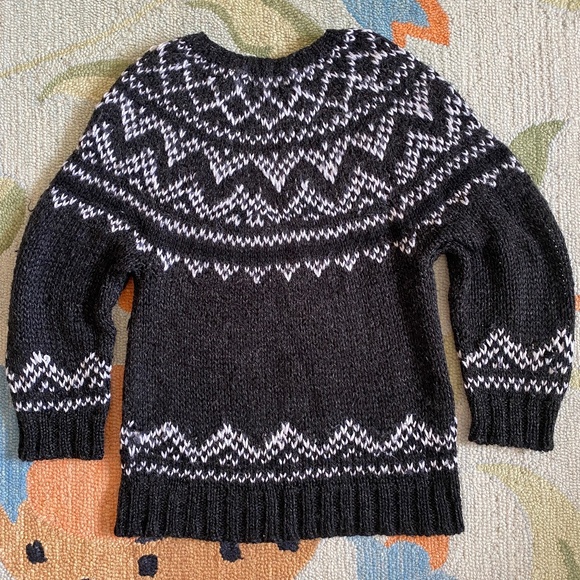 90s I Jones New York Sport I Fair Isle Sweater Knitted By Hand - Picture 3 of 16